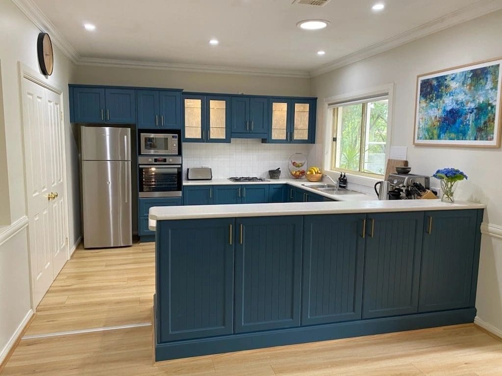 Blue Kitchen Resurfacing